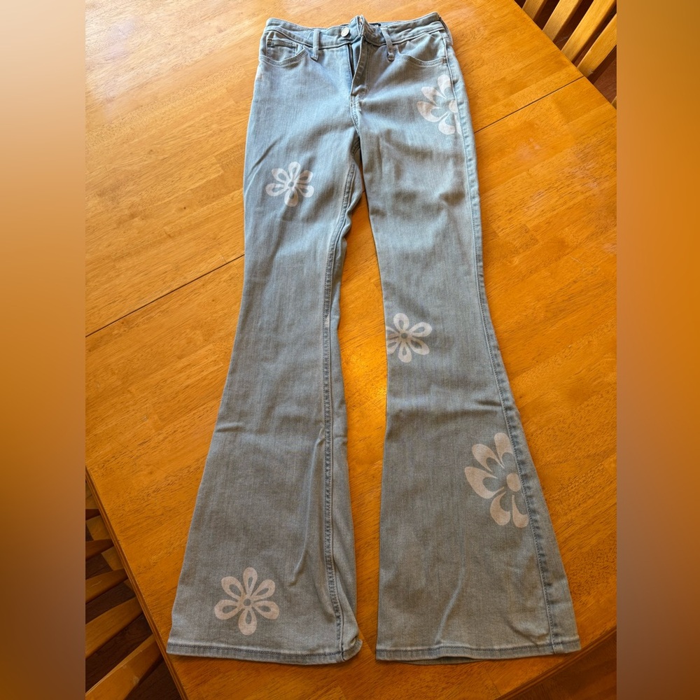 Hollister Light Blue High-Rise Vintage Flare Jeans